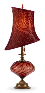 Brianna - Burgundy<br>Kinzig Design Table Lamp